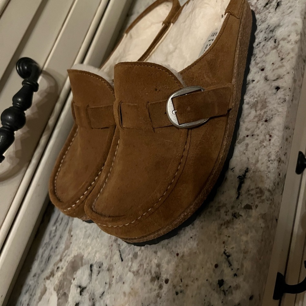 Birkenstock Sherpa clogs nib